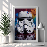 Stormtrooper Paint Splash | Urban Pop Art Print - Print